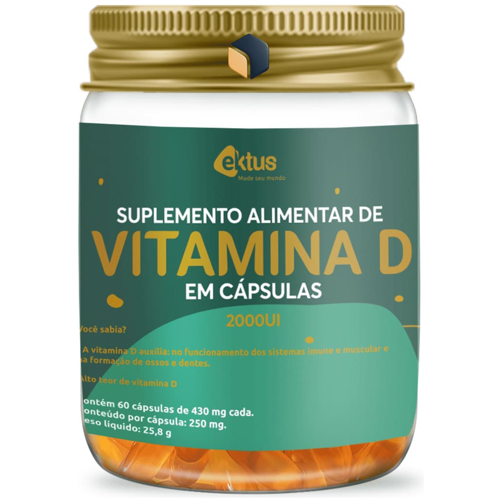 Vitamina D 60 Cápsulas – Suplemento de Vitamina D3