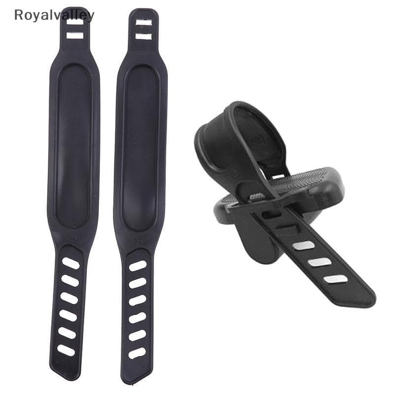 [Royalvalley] 1 Par De Novas Correias Para Pedais De Bicicleta Ergométrica Correia De Estribo Acessórios Equipamentos De