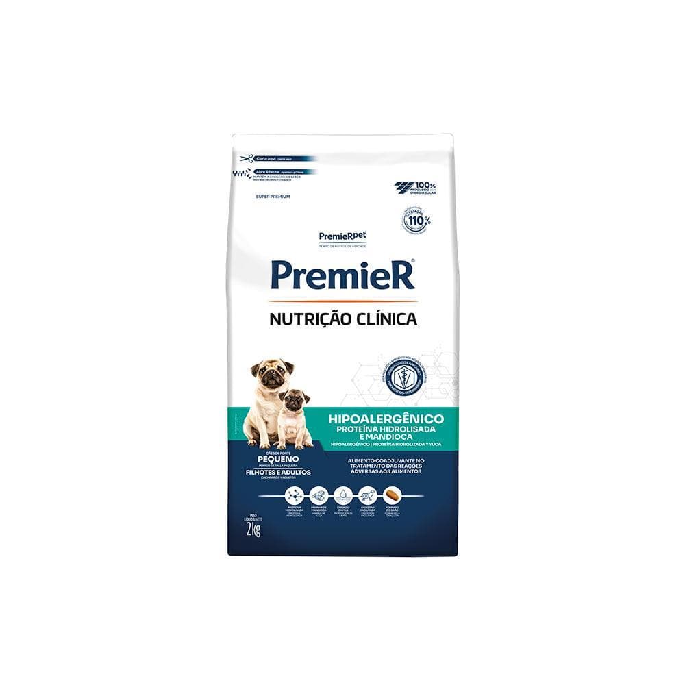 Ração Premier Nutrição Clínica Hipoalergênico Cães pp 2kg