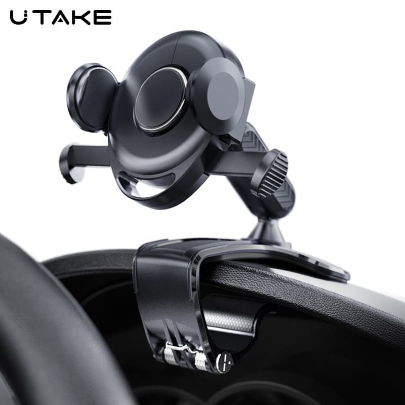UTAKE novo estilo suporte do telefone do carro suporte Universal acessórios do carro painel suporte de navegação multifu