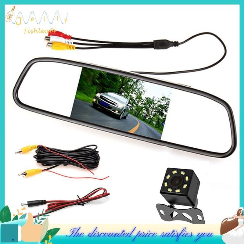 Monitor De Espelho LCD Para Carro , Tela De Estacionamento , Assistência Automática Visão Traseira , Câmera De Ré