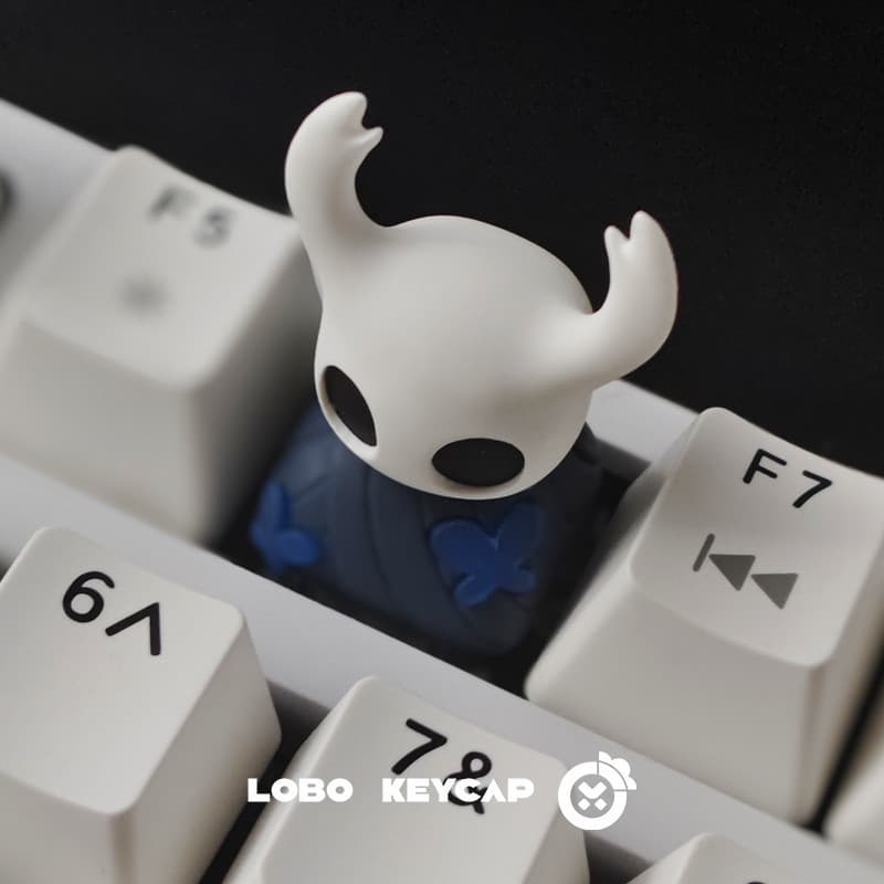2026 novo produto oco cavaleiro Keycap única luz translúcida criativo teclado tampa resina teclado mecânico personalizad