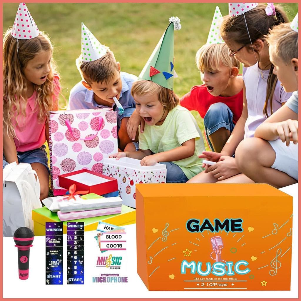 Jogos De Cartas Musicais Para Famílias Microfone Interativo Agarrando Atividade Jogo De Tabuleiro De Música Hilariante x