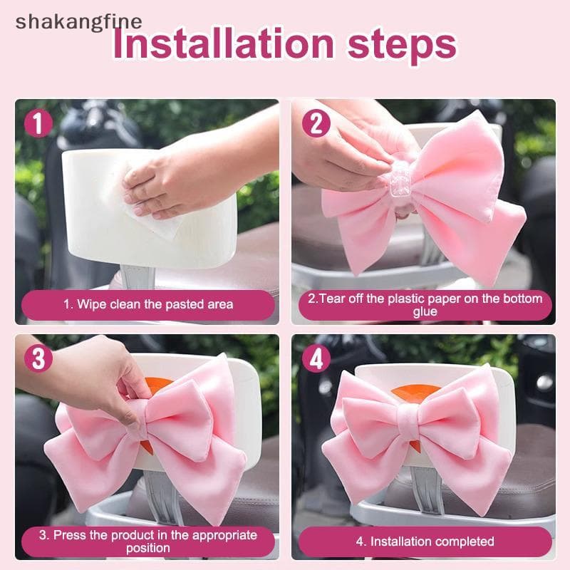 SHBR Acessórios Para Capacete Feminino Arco Fita Decoração Dupla Camada Forte Fixação Bonito Bowknot Do Corpo Carro Moto