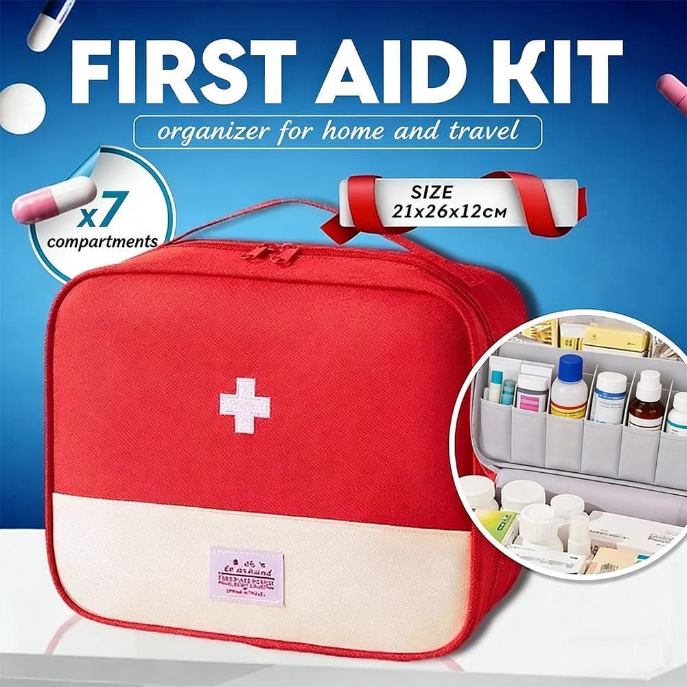 Mini Kit De Primeiros Socorros Portátil Em Cores Pastel Para Viagens E Uso Diário Pequena Bolsa Organizadora De Medicame