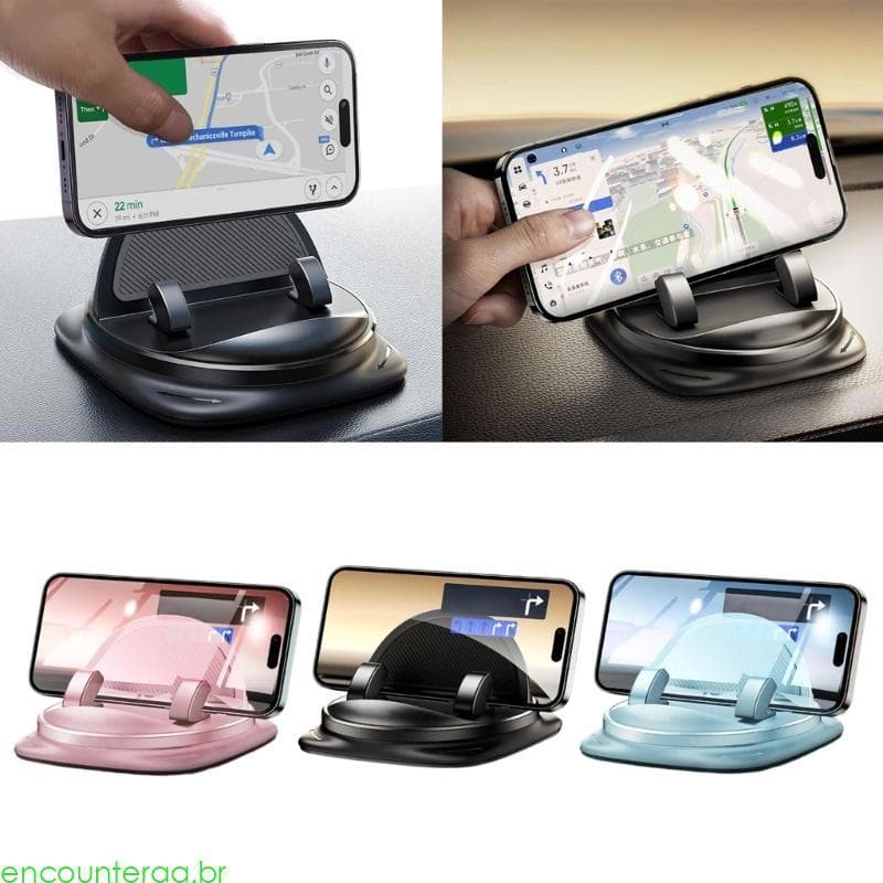 Encontrora Suporte Para Carro Rotação 360 Graus, Painel
