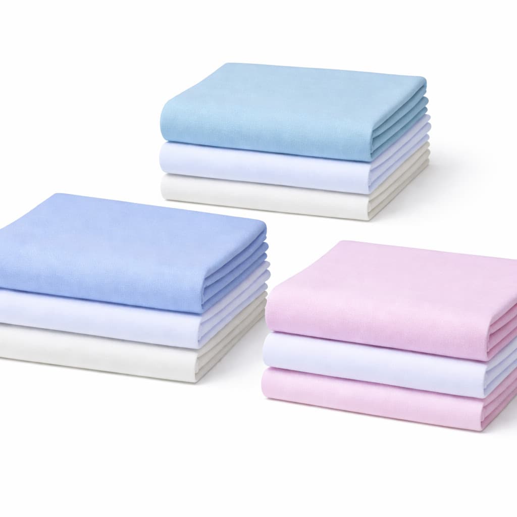 KIT Cueiro Liso Papi Karinho Algodão 80x50cm Recem Nascido Conforto Enxoval Bebê