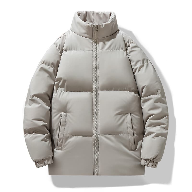 Jaqueta acolchoada masculina outono inverno ao ar livre Casual gola alta esportes acolchoado jaqueta masculina casal Plu