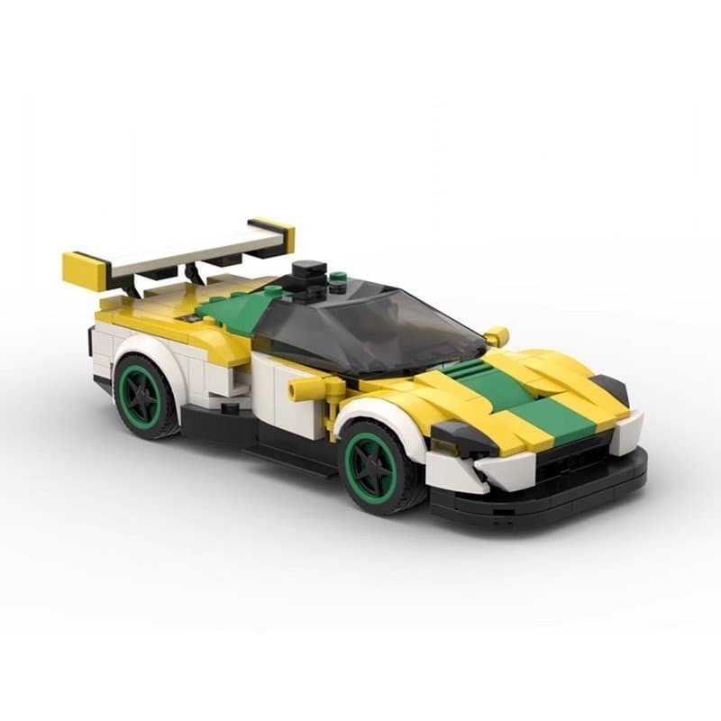 Os blocos de montar MOC são compatíveis com o LEGO 51462 Honda NSX v2, um modelo de carro criativo de montagem doméstica