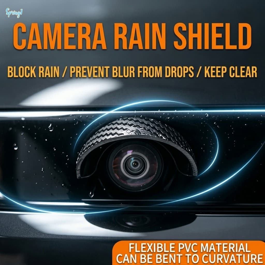 4 Pçs Câmera Traseira Capa De Chuva À Prova Dwaterproof Água Escudo Lente PVC Para 360 Imagem Panorâmica Carro SUV MPV