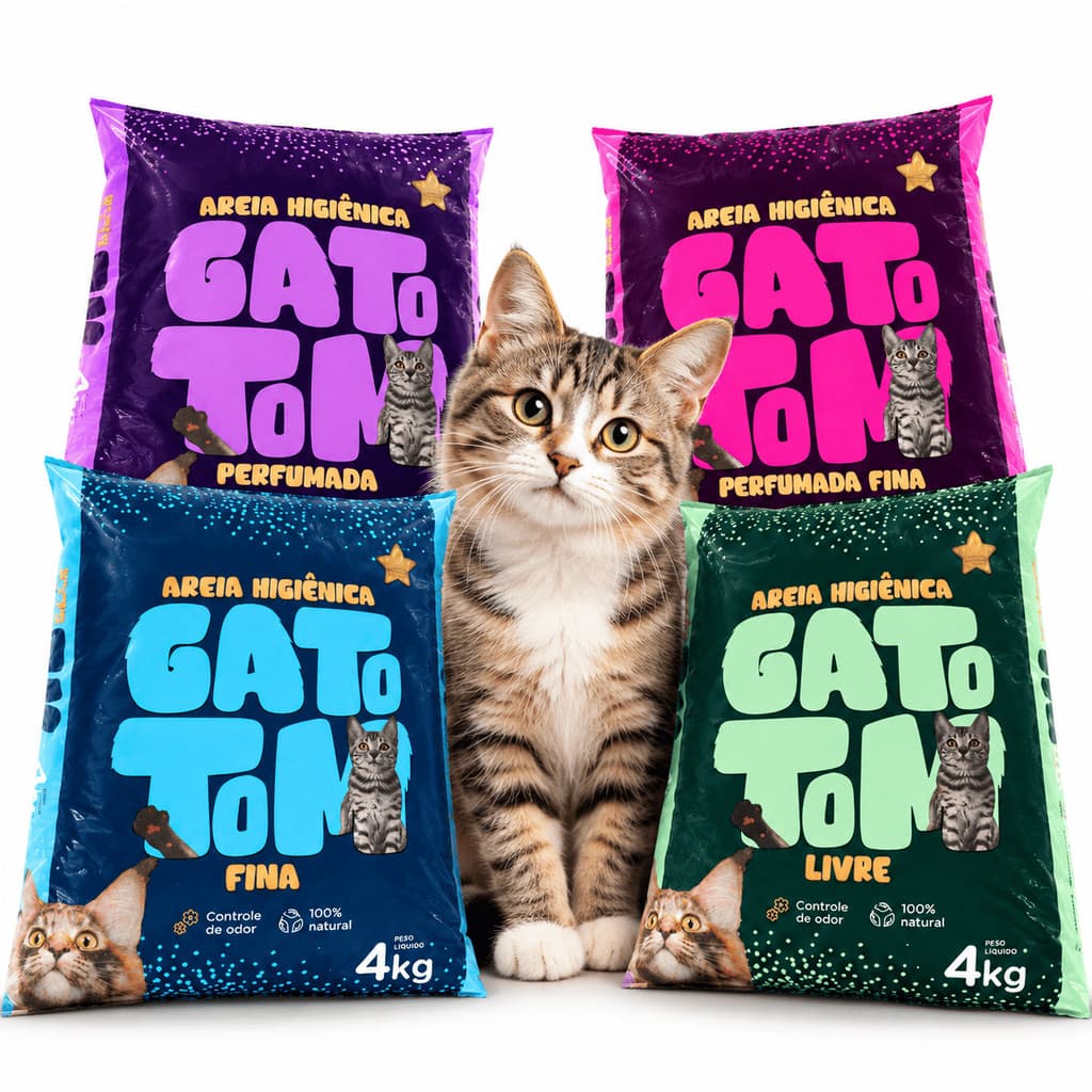 AREIA PARA GATOS SANITARIA 20KG PREMIUM HIGIENICO GRANULADO CONTROLE DE ODORES GRÃOS FIRMES GROSSA FINA PERFUMADA