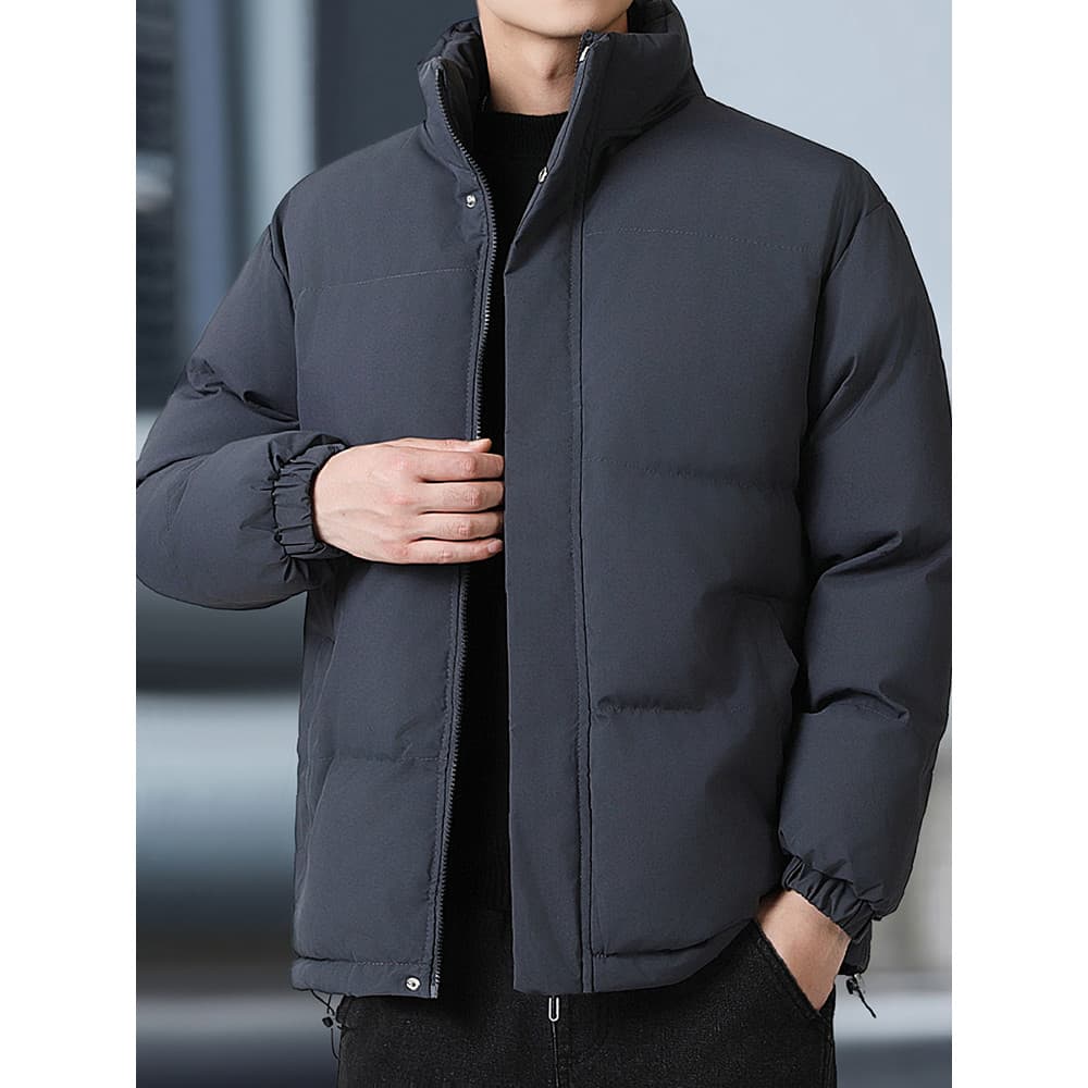 Paul acolchoado jaqueta masculina jaqueta de inverno na moda solta gola alta grossa para baixo acolchoado jaqueta quente