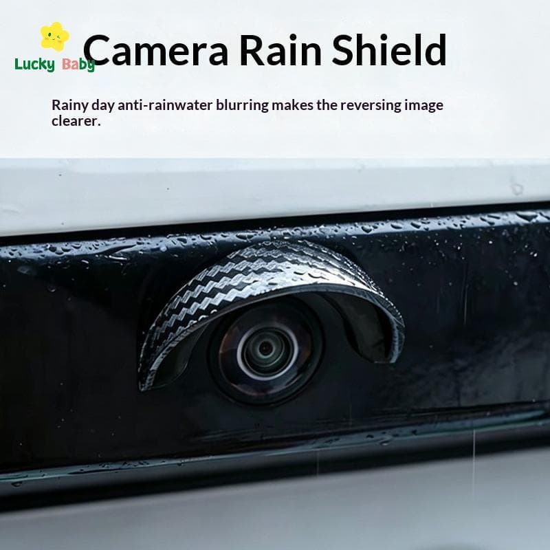 [Luckybaby-t] Capa De Viseira De Chuva Para Câmera De Visão Traseira De Carro 1/2/4 Unidades PVC À Prova D'água Adequada