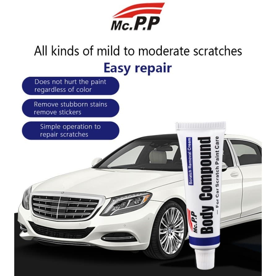 Removedor De Arranhões De Carro Mc.pp-Agente De Reparo Composto Corporal E Kit De Restauração De Tinta