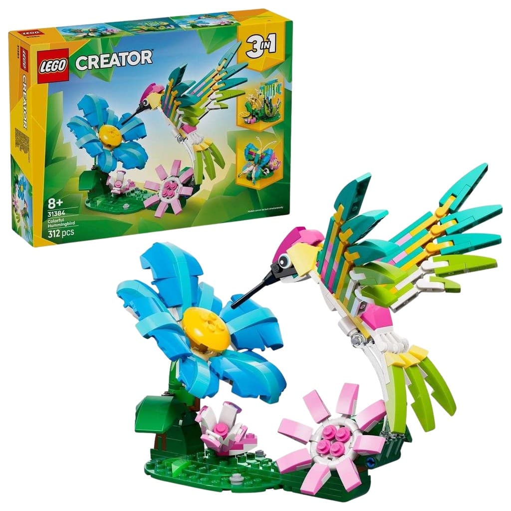 Blocos de montar Creator 31384 Animais Selvagens Beija-flor Colorido - LEGO