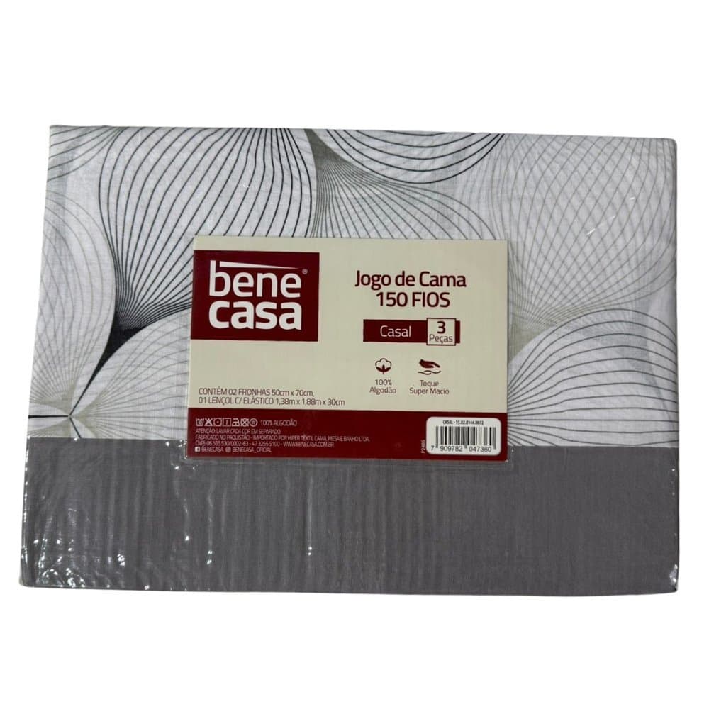 Jogo de Cama Lençol Casal 150 fios - Bene Casa  Casal - 05