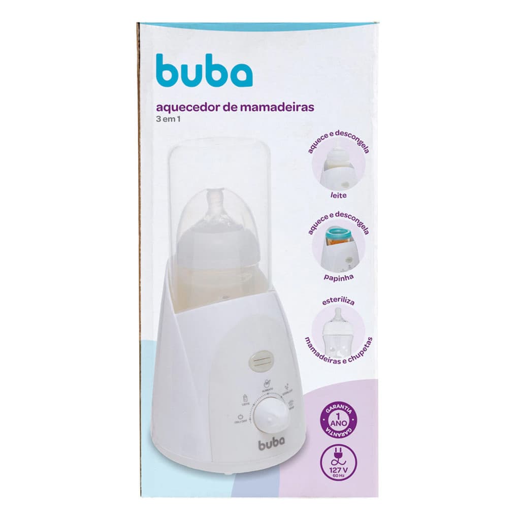 Aquecedor de Mamadeiras Buba Aquece, Esteriliza e Descongela