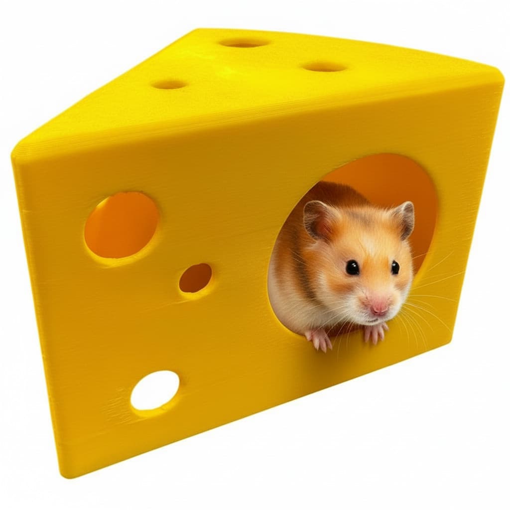 Casinha Para Hamster Em Formato de Queijo