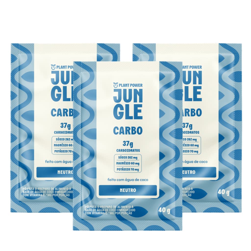 3x Sache Jungle Endurance Carbo Plant Power Neutro 40g