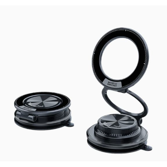 Suporte Magnético Para Telefone , Com Ventosa Mãos-Livres Dobrável E Retrátil Carro/Academia/Espelho/Superfície Lisa