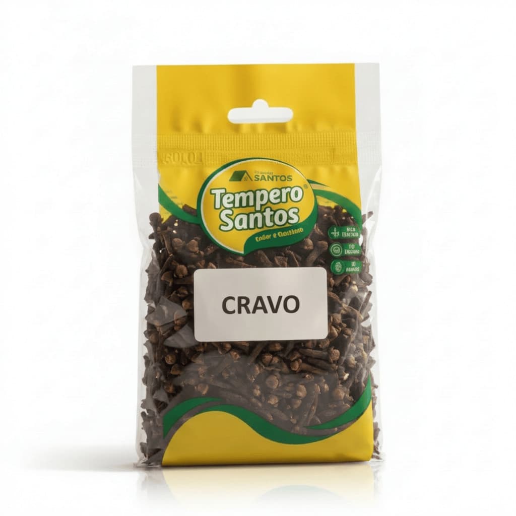 Tempero Cravo Premium Puro - 500g | Natural Para Doces E Bebidas - Tempero Santos