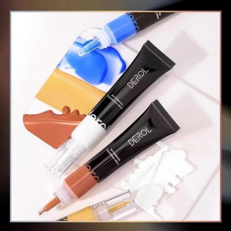 Genuíno DEROL Base Líquida B Creme Toner Mistura Líquido Tom Profundo Luz Beleza Preto Amarelo Pele Hidratante Maquiagem