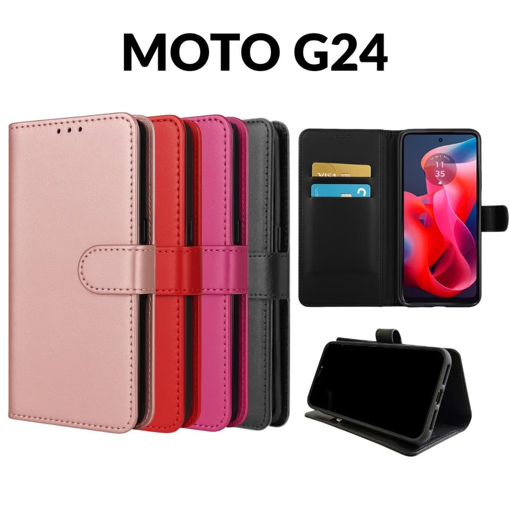 Capa Capinha Carteira Para Motorola Moto G24