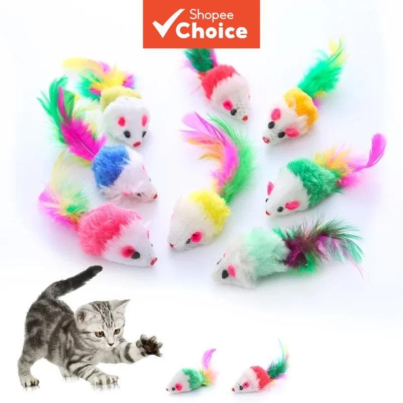 Brinquedos De Pelúcia Para Gatos , 10 Peças , Diversão Solo Acessórios Interativos Jogos