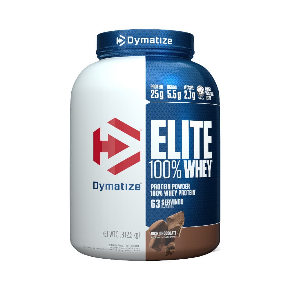 Elite 100% Whey Protein Dymatize 5lb Rich Chocolate