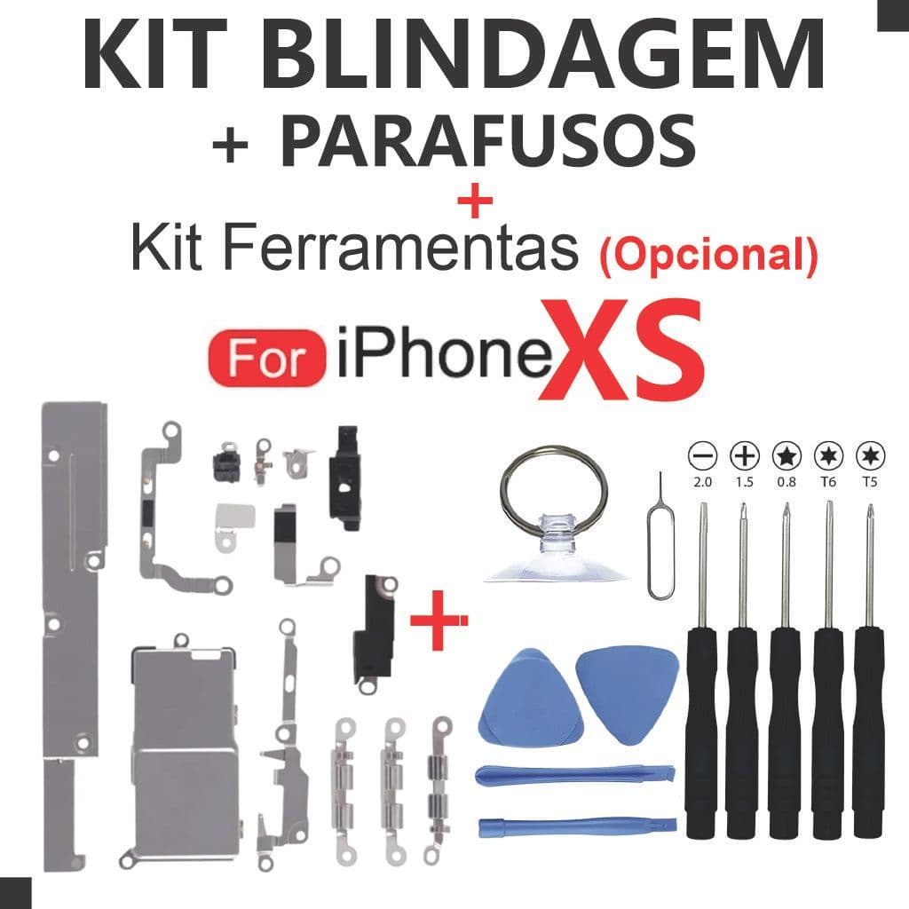 Kit Blindagem XS + Parafusos Interno Completo + Kit Ferramentas