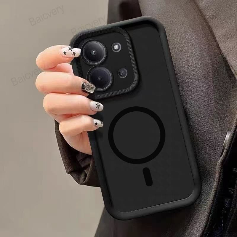 Para Redmi 15C 4G TPU 5G Capa Protetora Macia POCO C85 Com Adesivo Magnético