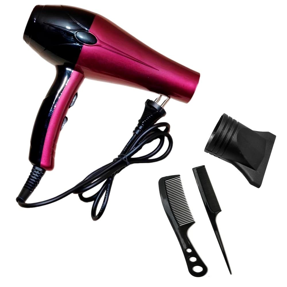 Super Secador de Cabelo 3000W Profissional 110V e 220V Com DIfusor com Bico com 2 Pentes