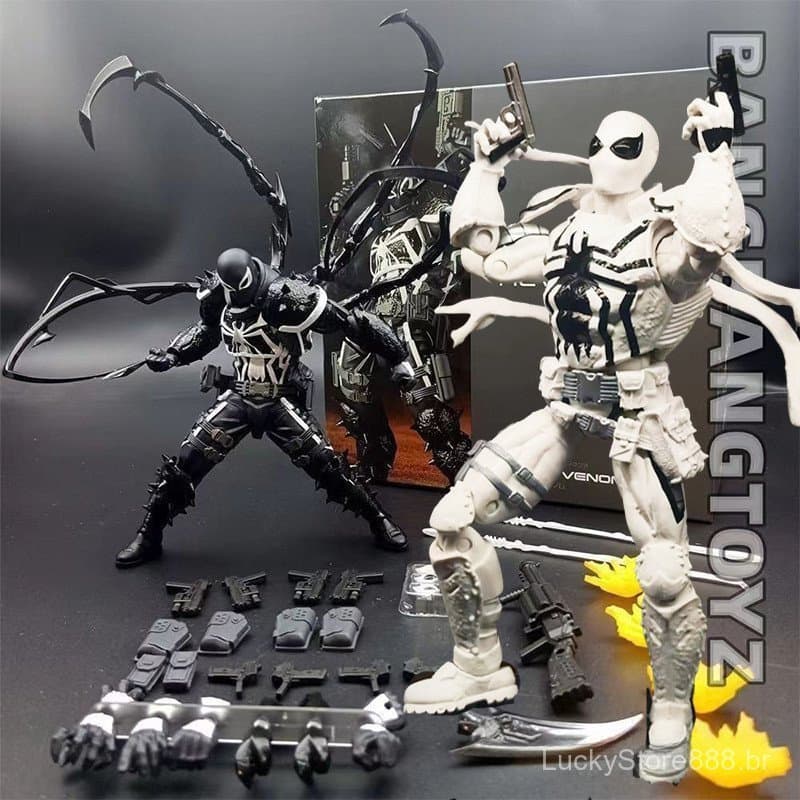Agente Marvel Venom SHF Carniffee Sina Boneca articulada móvel Yamaguchi 9CXM NHUD