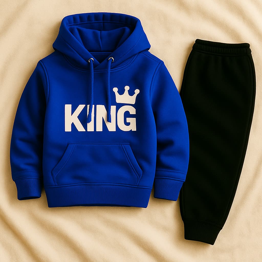Conjunto Infantil Premium KING Moletom Flanelado em Algodão Menino Menina Moletom + Calça
