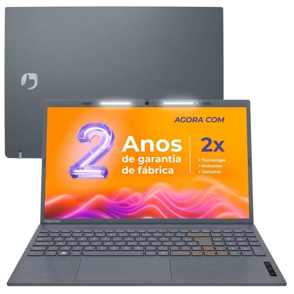 Notebook Vision C15 Intel Celeron Dual Core 4GB 128GB HD 15,6P Windows 11 Lumina Bar Positivo