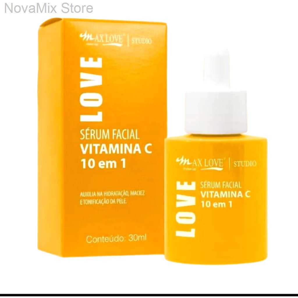 ✨ Sérum Facial Vitamina C 10 em 1 Max Love – Antioxidante, Clareador e HidratanteHQ6Z