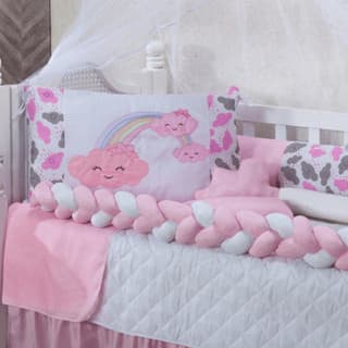 Kit de Berço Pop 7 Peças para Menino, Menina e Unissex Várias Estampas Enxoval Quarto Bebê Recém Nascido