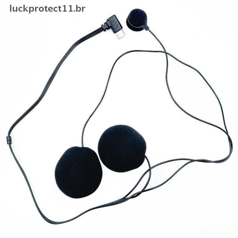 LTBR 1 Peça Microfone Macio Para E1/X1 Tipo-C Plug HD Redução De Ruído Motocicleta Capacete Facial Completo Fone De Ouvi