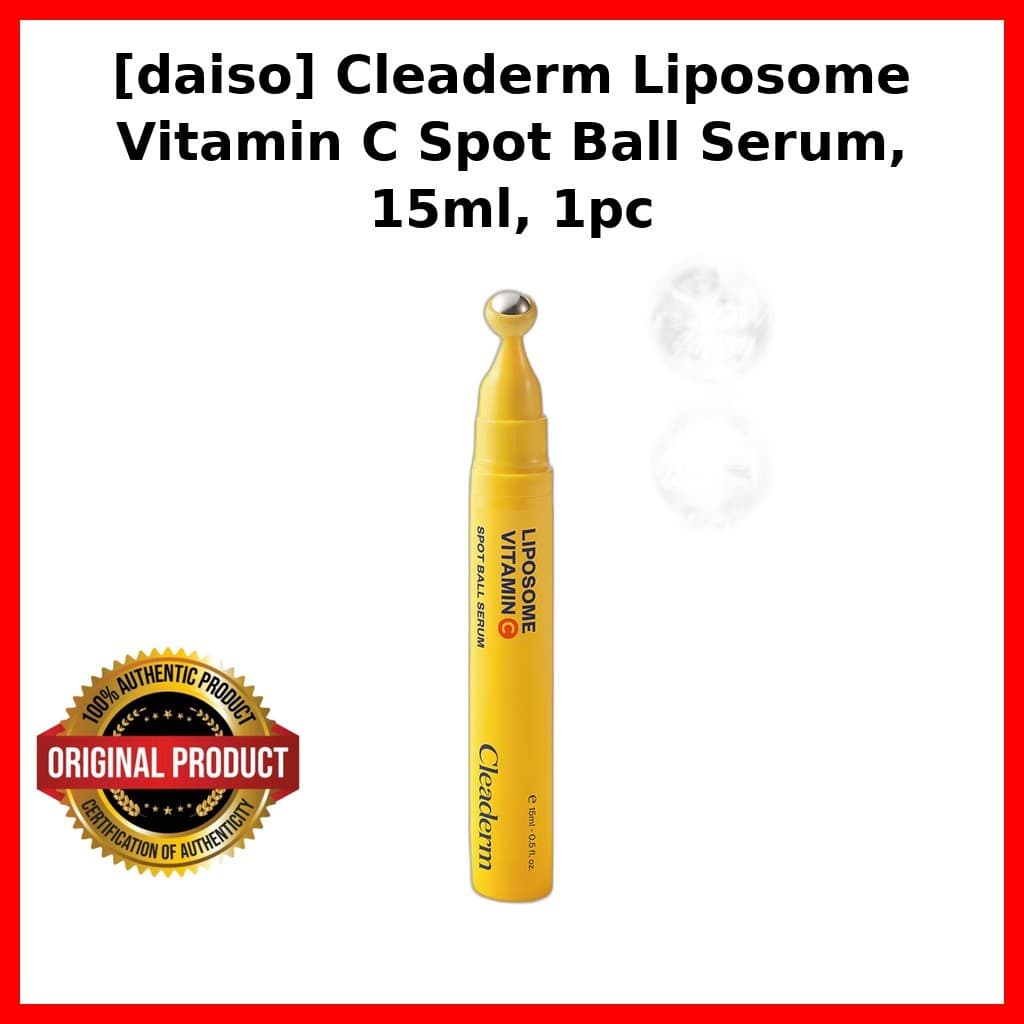 [daiso] Cleaderm Liposome Vitamina C Spot Ball Serum , 15ml , 1 Unidade/Soro Para Manchas Coreanas/Lipossoma Da ShopNova