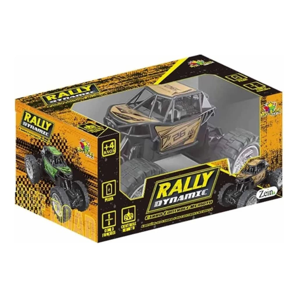 Carrinho de controle Remoto Rally Presente Menino Brinquedo Carro 3 comando