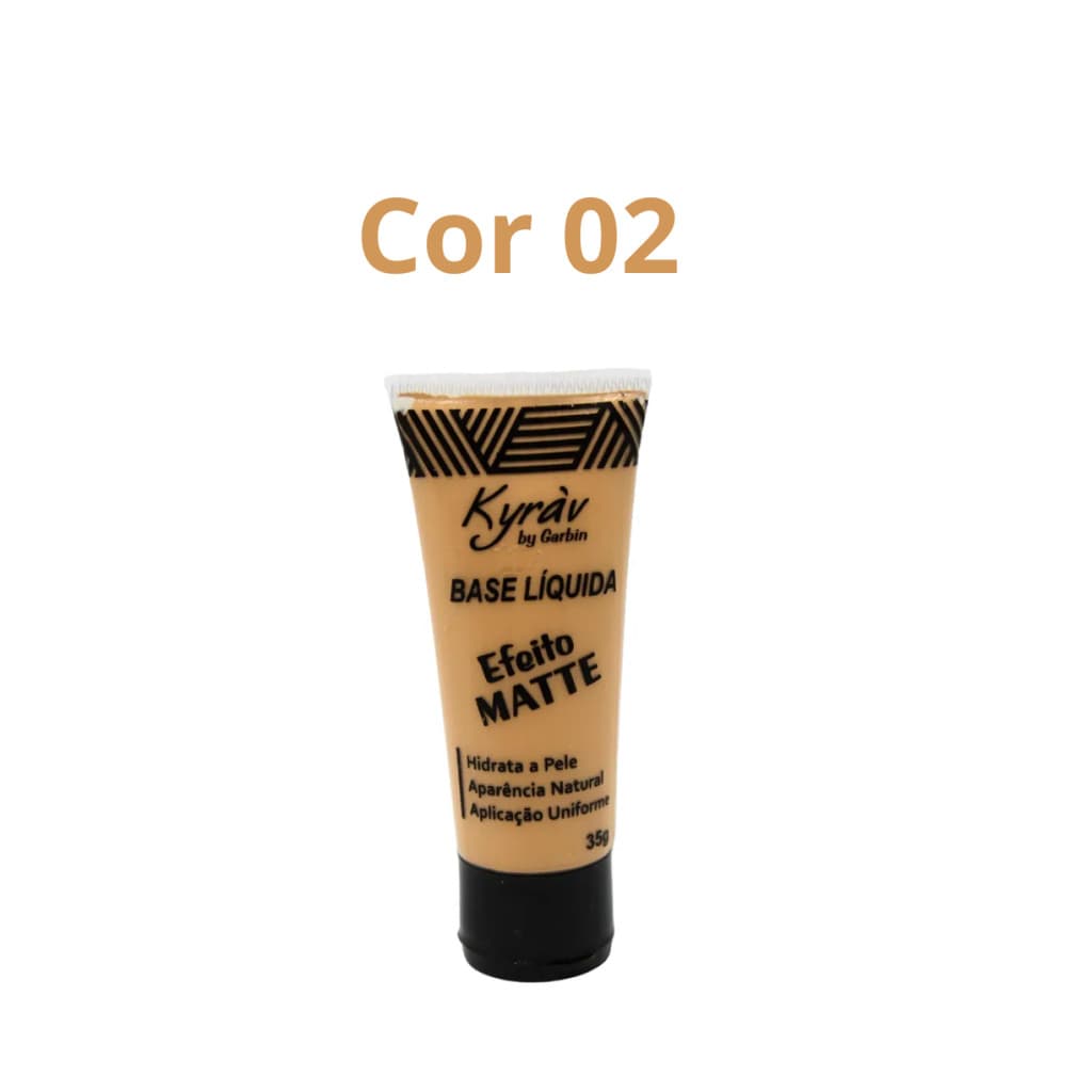 Base Líquida - Efeito Matte Kyràv Cor 02 - maquiagem
