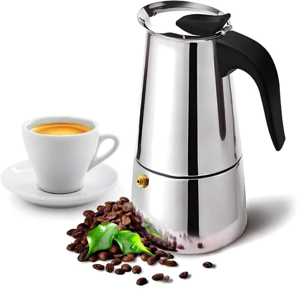 Cafeteira Italiana em Inox Café Expresso 9 Xícaras