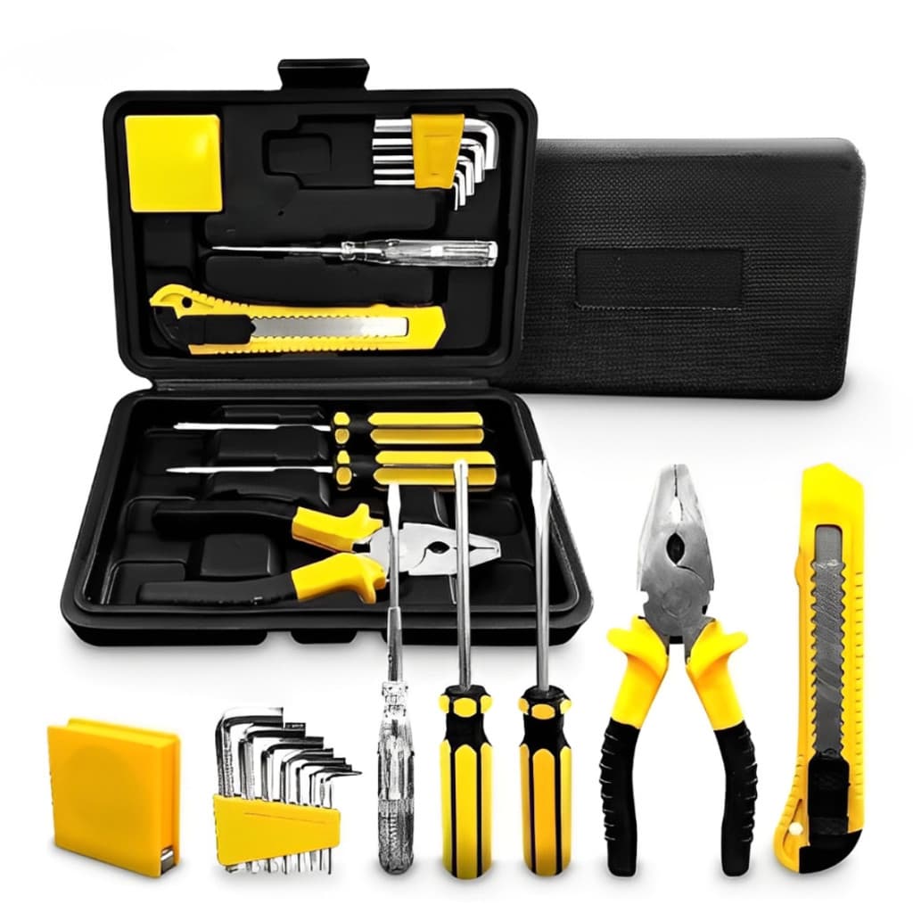 Kit Jogo De Ferramentas Com Maleta 12 Peças Caixa De Ferramentas Completa