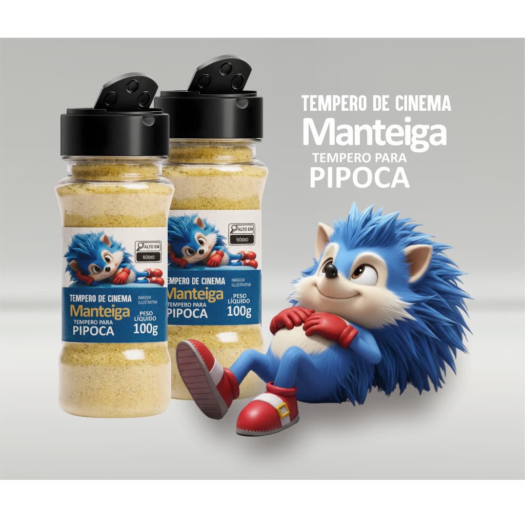 Tempero de Cinema para Pipoca Sabor Manteiga Pote Azul 100g - Mais Tempero Oficial