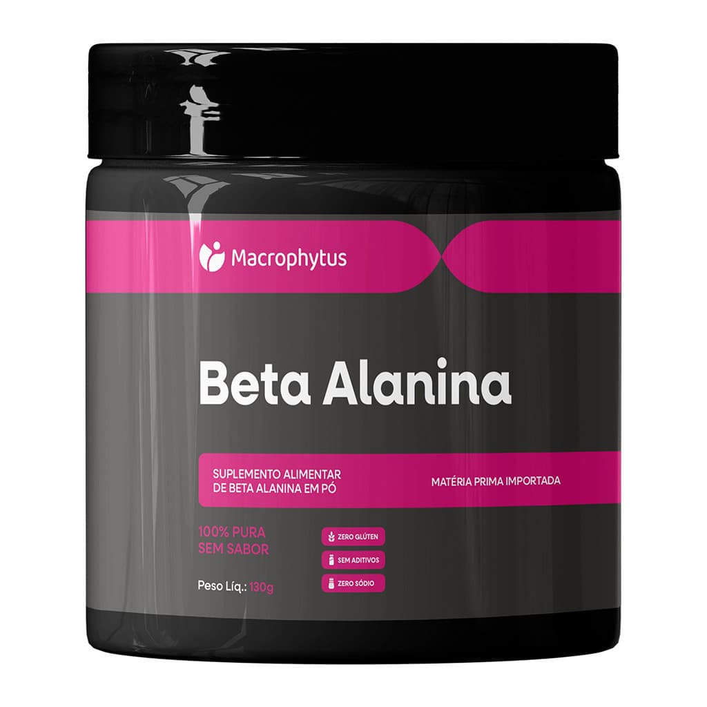 Beta Alanina 130g Macrophytus - Resistência Muscular e Energia Pré-Treino