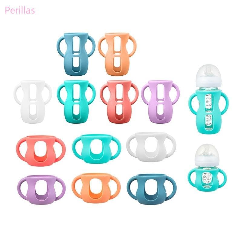 Perillas Capa Proteção Contra Quedas , Silicone Para Mamadeiras Vidro , À Prova Choque , Suporte Flexível Garra
