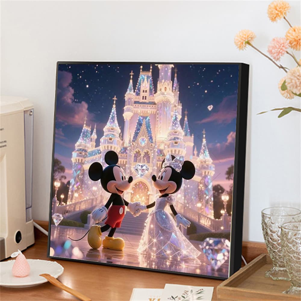 Um Conjunto De Kit De Pintura Diamante Disney MickeyPattern , DIY 5D Mosaico Em Tela Fazendo Artesanato Para Arte De Dec