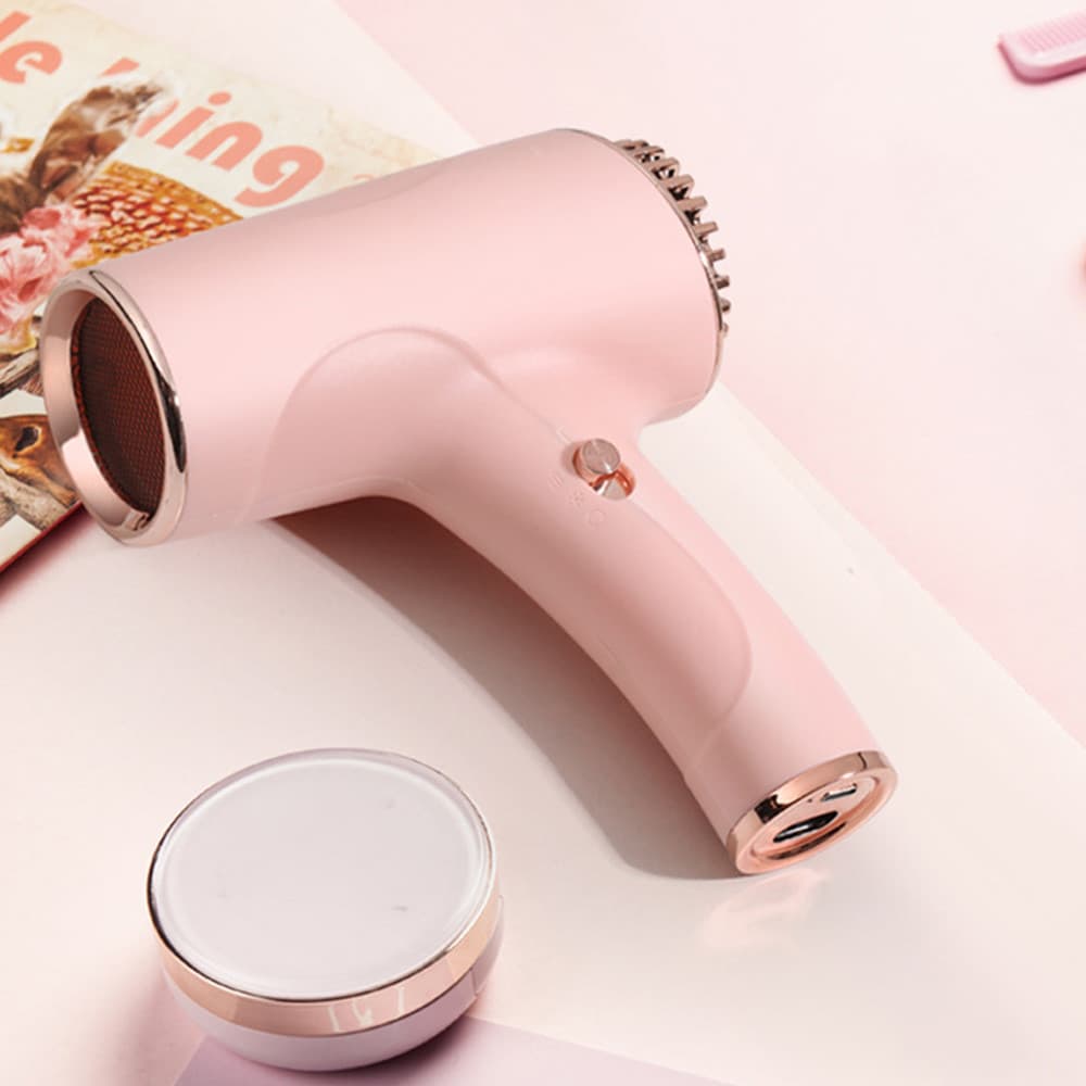 Secador De Cabelo Iônico Profissional , Sem Fio De Dupla Utilização De Longa Duração Para Viagens Em Casa , Hotel