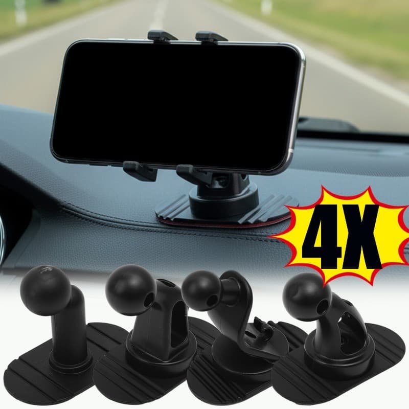 Suporte De Telefone Para Painel De Carro 4 Unidades , Celular Automático , 360 ° Universal Giratório Compatível Com Todo