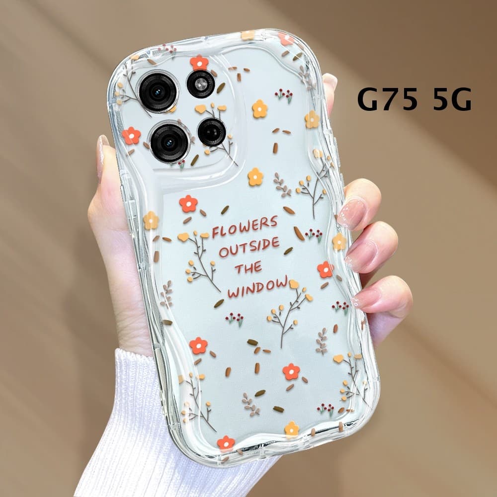 Capa Para Motorola Moto G75 5G Capinha De Celular Com Creme Textura 3129 Case NYW